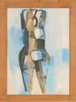 Carlo Ramous dipinto 1957 senzatitolo 54x39