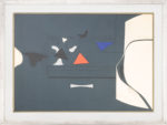 Carlo Ramous dipinto 1972 senzatitolo 50x70