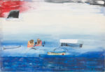 Carlo Ramous dipinto 1996 il mare 90x130