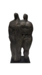 Carlo Ramous scultura bronzo 1957 due figure