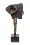 Carlo Ramous scultura bronzo 1964 apertura alla luce h72x36x23