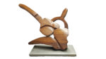 Carlo Ramous scultura legno 1967 articolazione n.1 h64x76x40